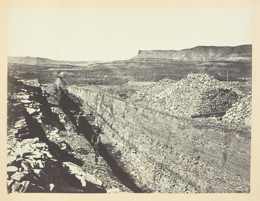 Burning Rock Cut, Green River Valley: Andrew J. Russell ,16x12"(A3) Poster