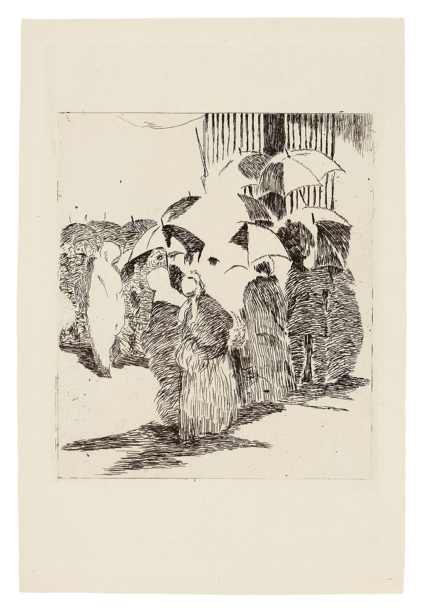 Line in Front of the Butcher Shop -  Édouard Manet (French, 1832-1883),  Poster Print Wall Art