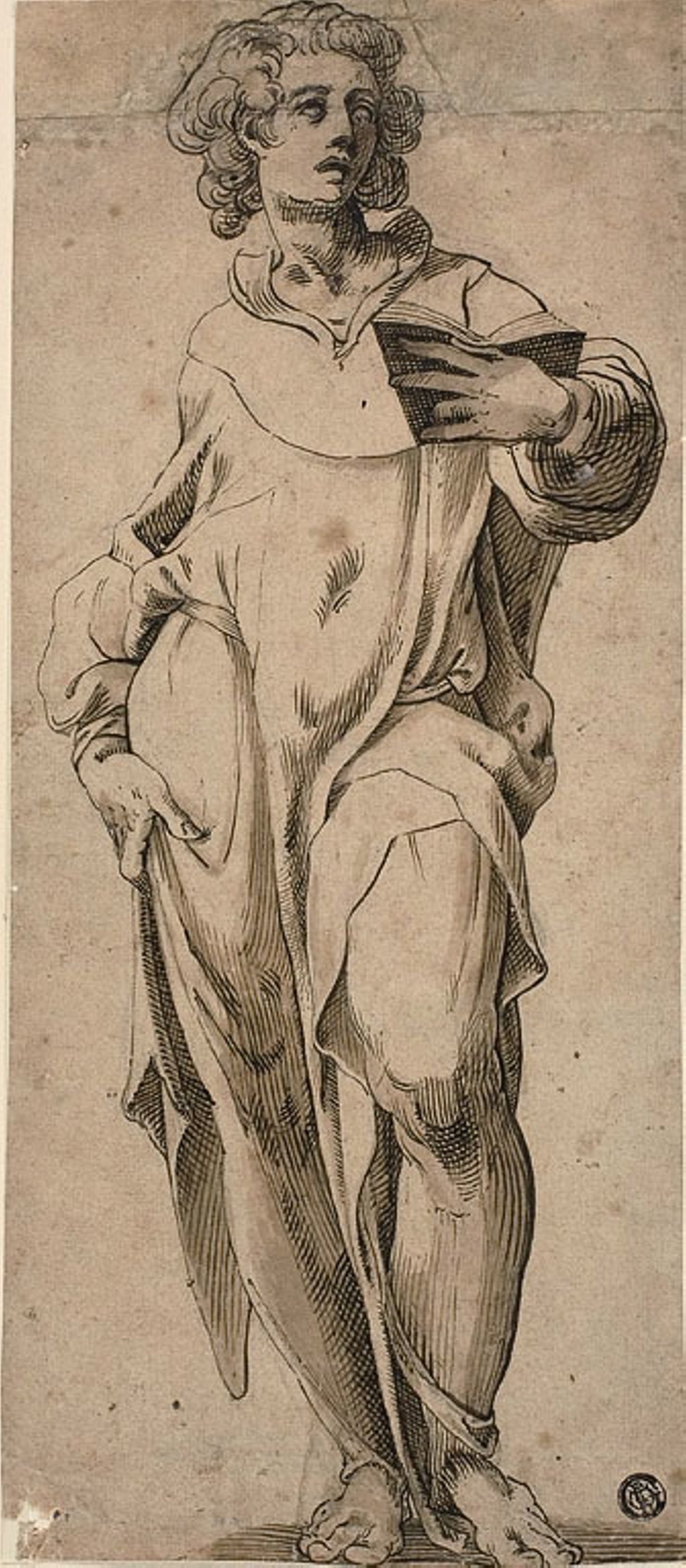 Saint John the Evangelist: Attributed to Abraham Bloemaert (Dutch, 1566-1651), Poster Print Wall Art