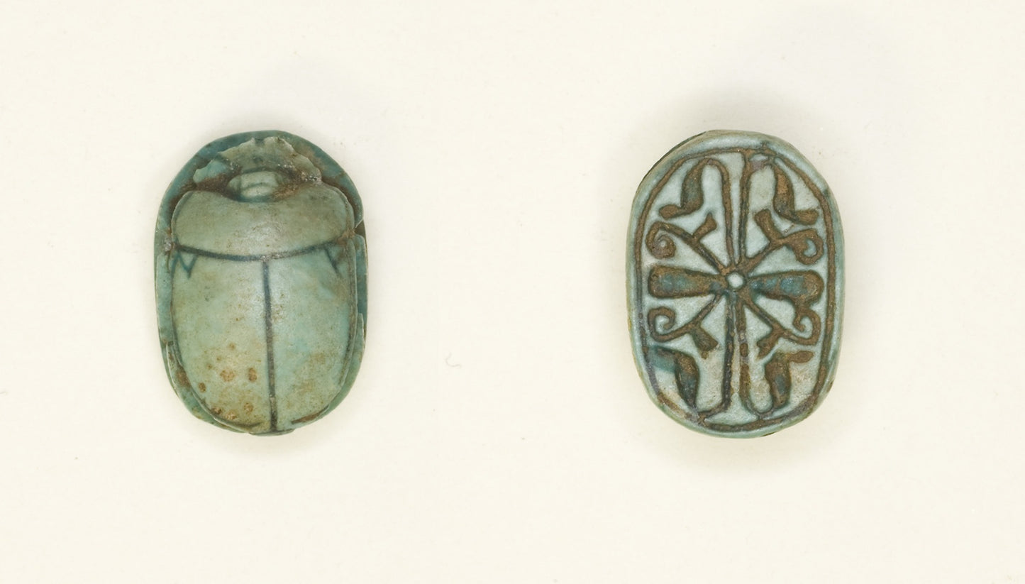 Scarab -  Cross Pattern -  Egyptian,  Poster Print Wall Art
