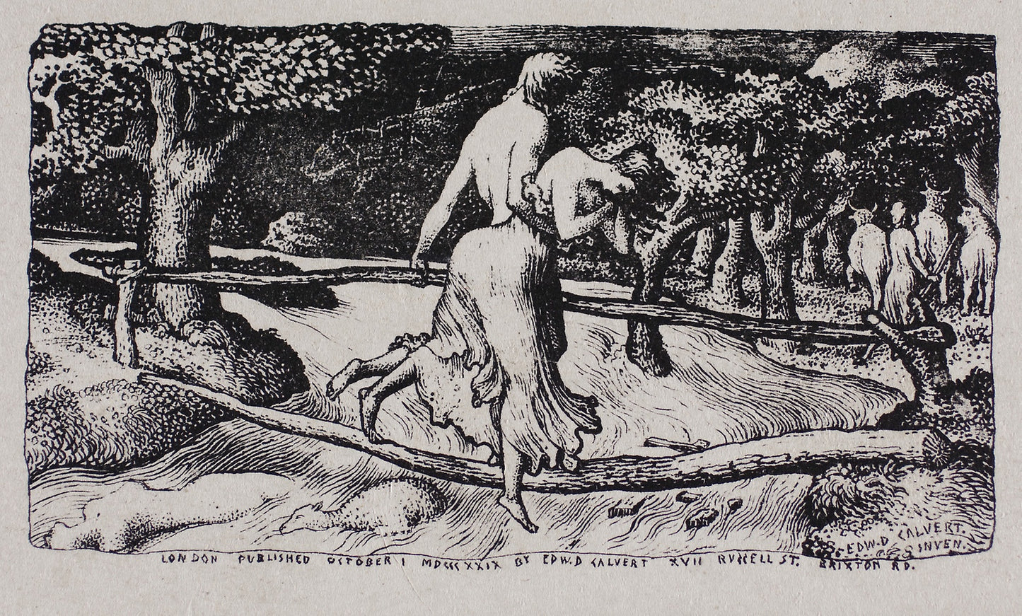 The Flood -  Edward Calvert,  Poster Print Wall Art