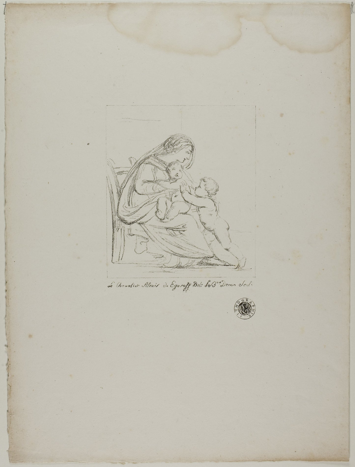 Seated Virgin -  Dominique-Vivant Denon (French, 1747-1825),  Poster Print Wall Art