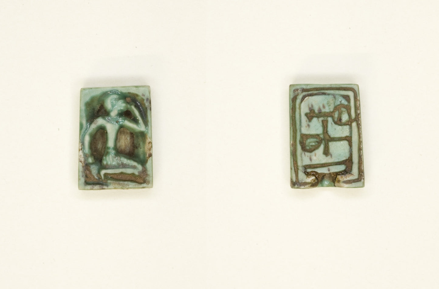 Plaque -  Man with Hand to Head/Nefer, Ankh, Nb -  Egyptian,  Poster Print Wall Art