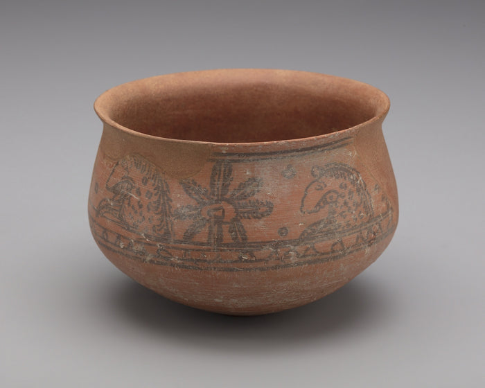 Painted Bowl with Faunal and Floral Design: Pakistan,16x12