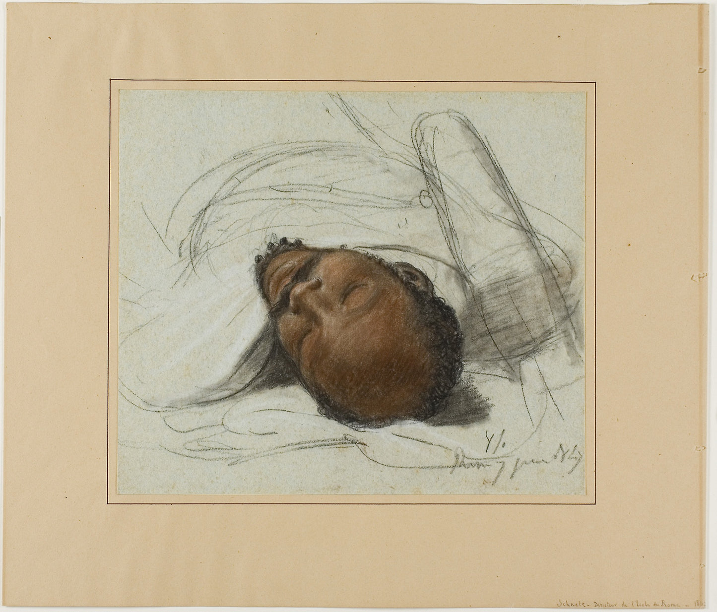 Head of a Fallen Soldier -  Jean-Victor Schnetz,  Poster Print Wall Art