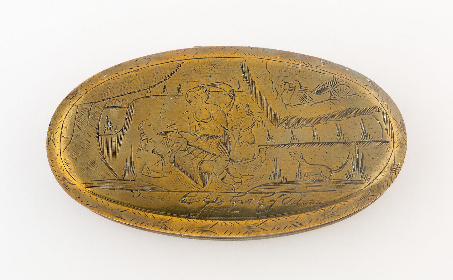 Tobacco Box with Scene of Venus and Adonis -  England,  Poster Print Wall Art