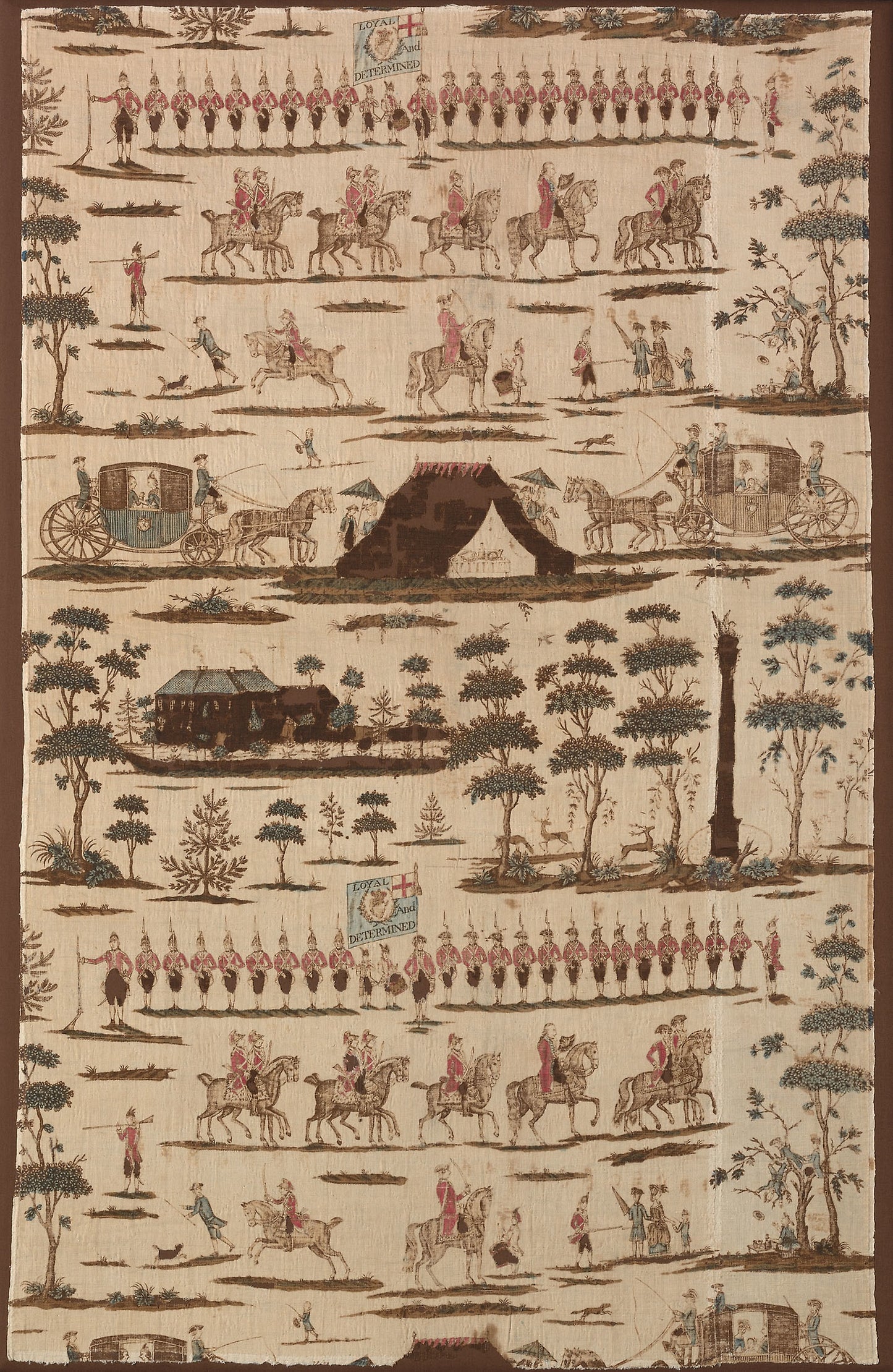The Irish Volunteers (Furnishing Fabric) -  Probably designed -  Gabriel Beranger (Irish, 1729–1817),  Poster Print Wall Art
