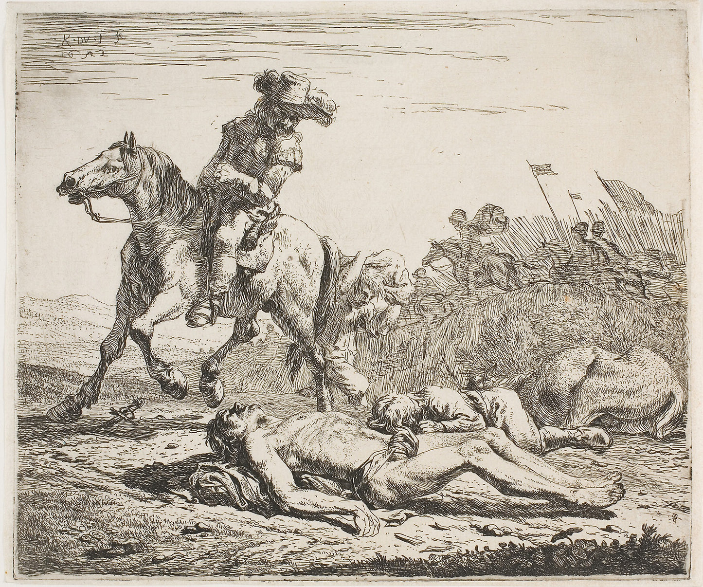 The Battlefield -  Karel Dujardin,  Poster Print Wall Art