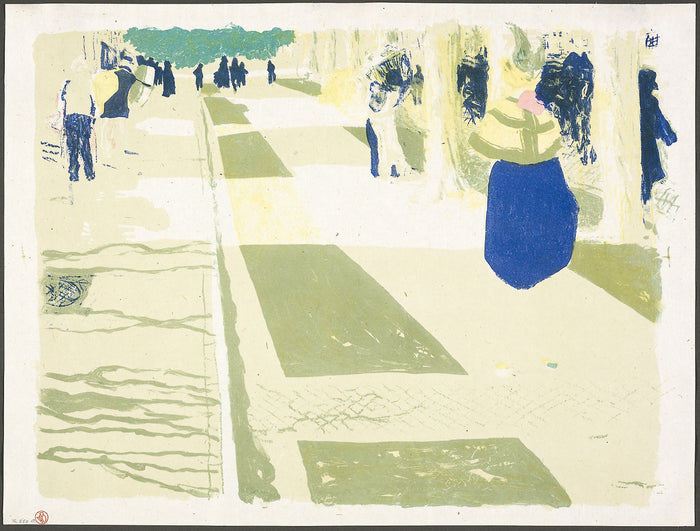 The Avenue, plate two from Landscapes and Interiors: Edouard Vuillard (French, 1868-1940),16x12