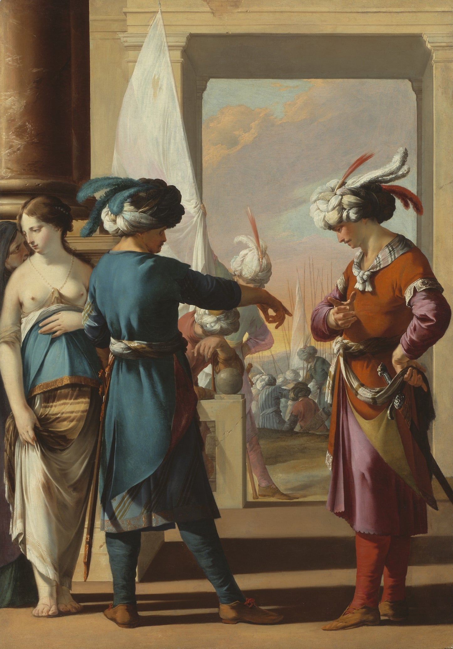 Panthea, Cyrus, and Araspas -  Laurent de La Hyre,  Poster Print Wall Art