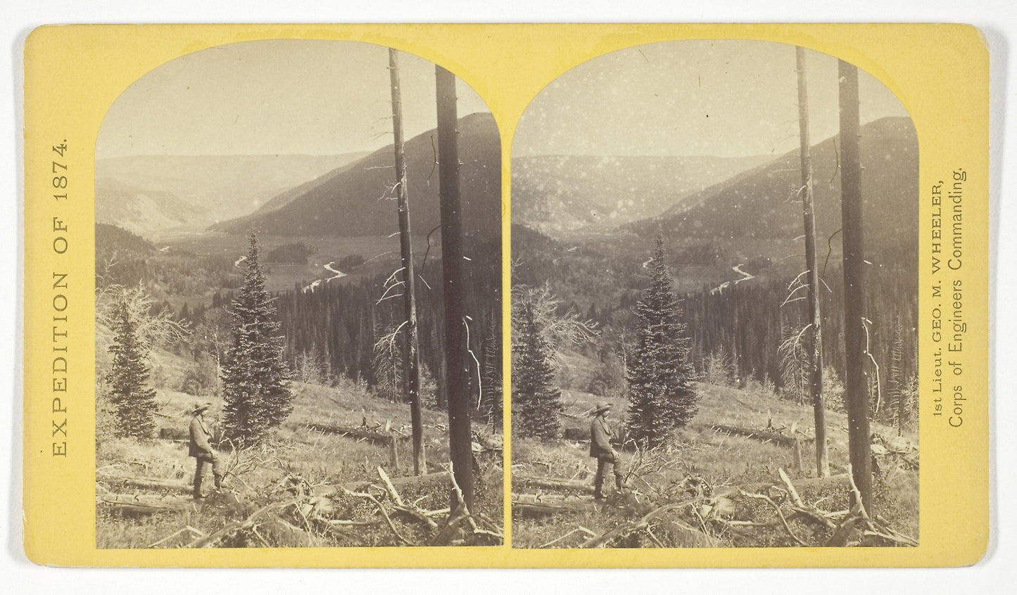 Cañon, Valley of the Conejos River, looking south from vicinity of "Lost Lakes" -  Timothy O'Sullivan (American, born Ireland, 1840–1882),  Poster Print Wall Art