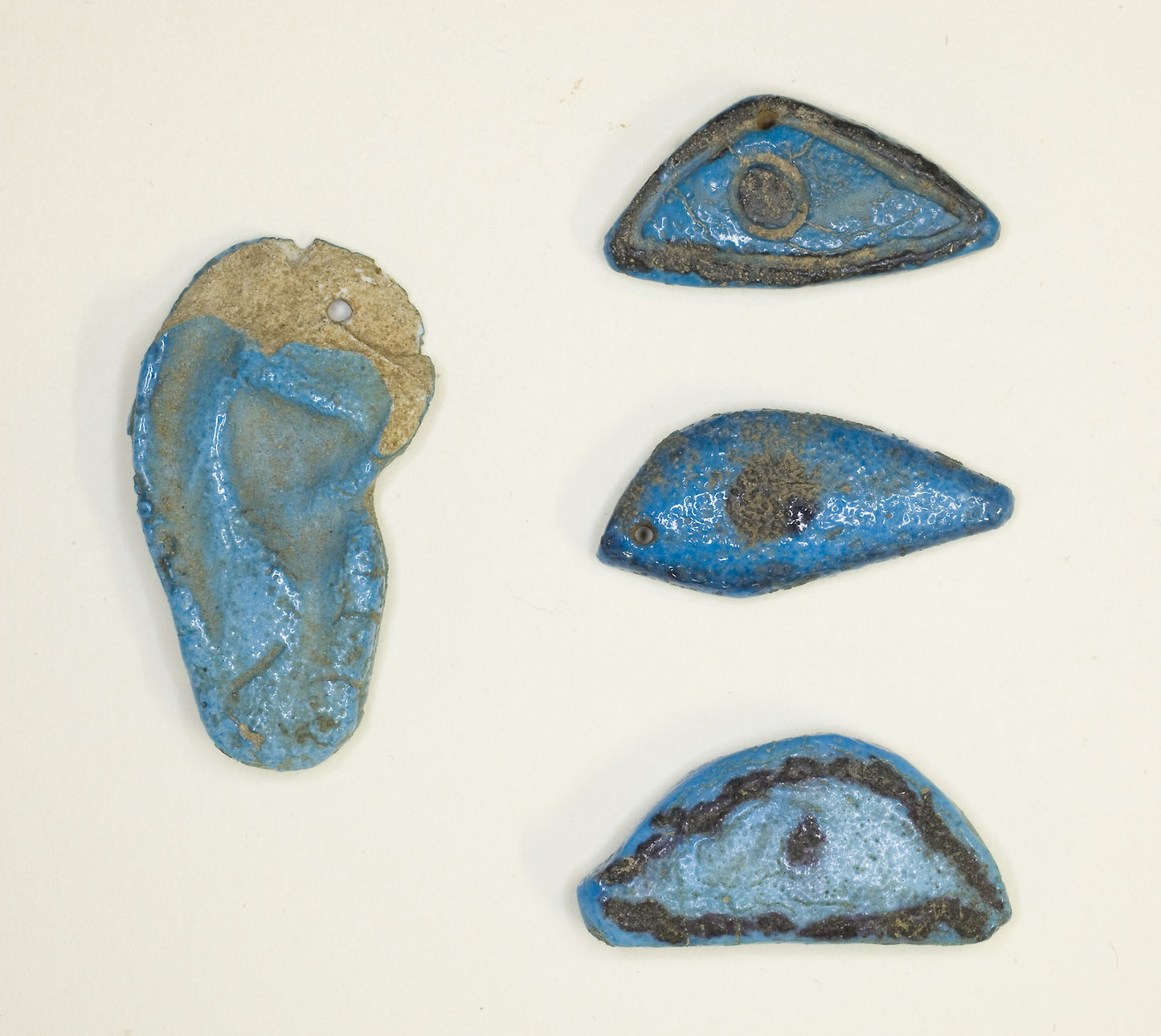 Amulets (Ear and 3 Eyes) -  Egyptian,  Poster Print Wall Art