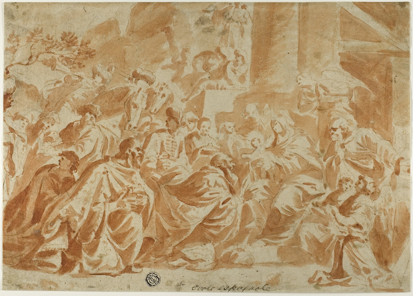 Adoration of the Magi -  Possibly school of Peter Paul Rubens,  Poster Print Wall Art