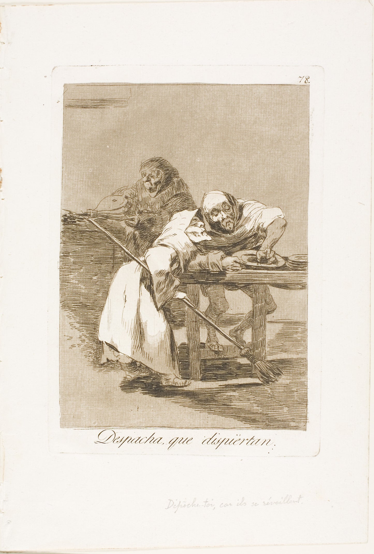 Be quick, They are Waking Up, plate 78 from Los Caprichos -  Francisco José de Goya y Lucientes,  Poster Print Wall Art
