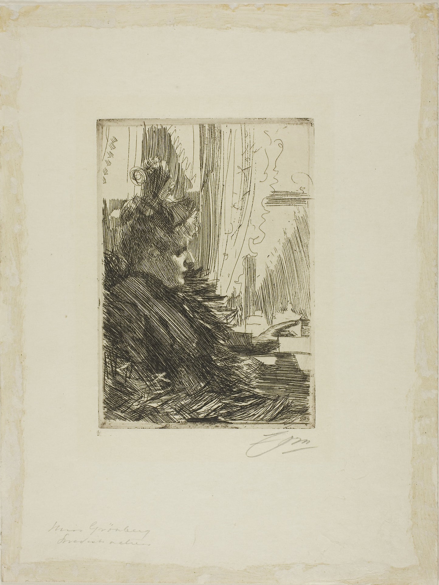 Gerda Grönberg III -  Anders Zorn,  Poster Print Wall Art