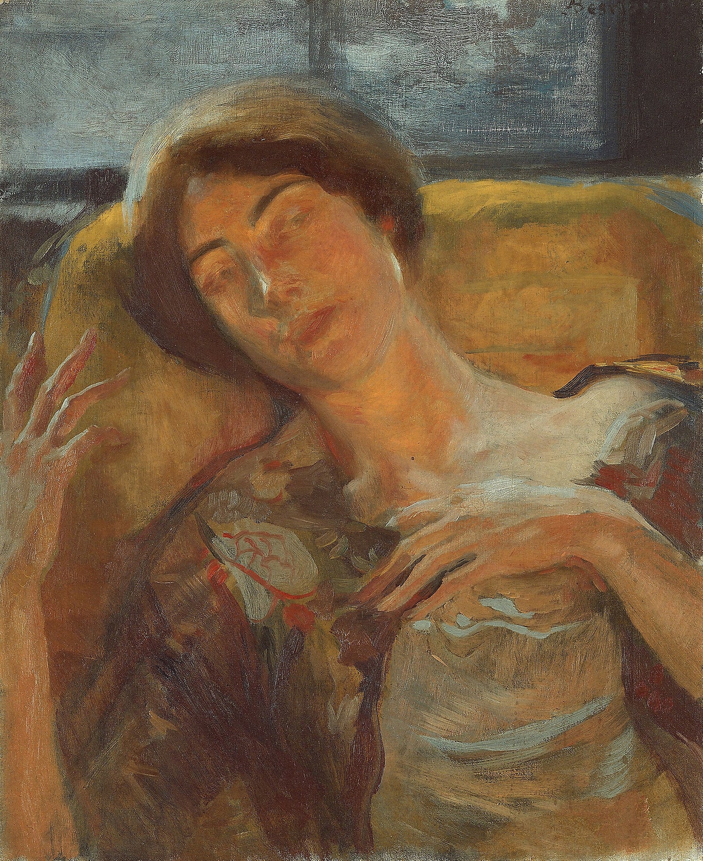 Woman's Head -  Albert Besnard,  Poster Print Wall Art