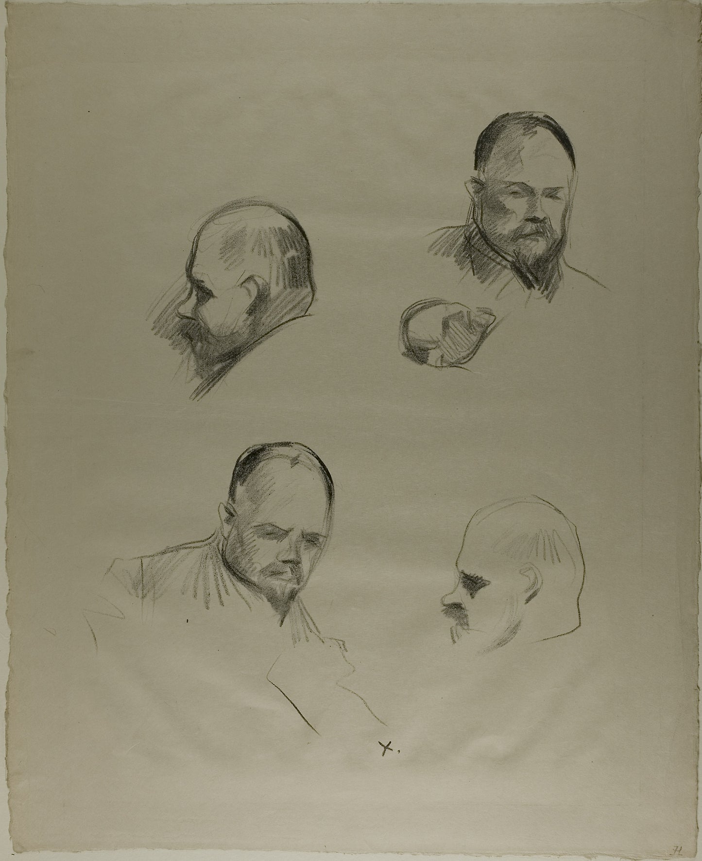 Ambroise Vollard, Four Sketches -  Jean Louis Forain,  Poster Print Wall Art
