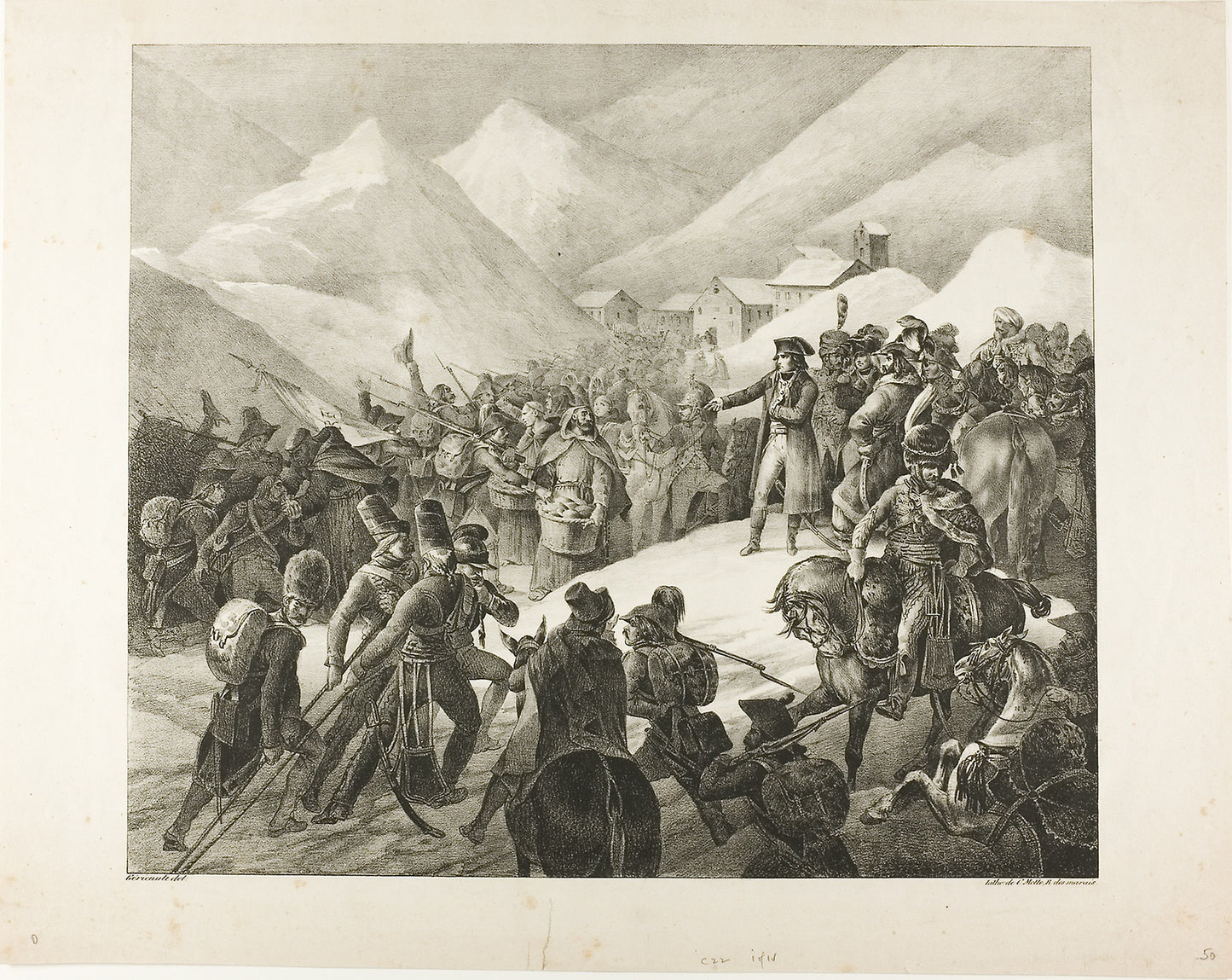 The Passage of Mount Saint Bernard -  Jean Louis André Théodore Géricault (French, 1791-1824),  Poster Print Wall Art