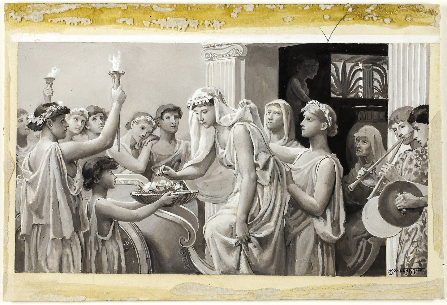 It Was the Custom Then to Bring Away the Bride From Home -  Will Hicock Low,  Poster Print Wall Art