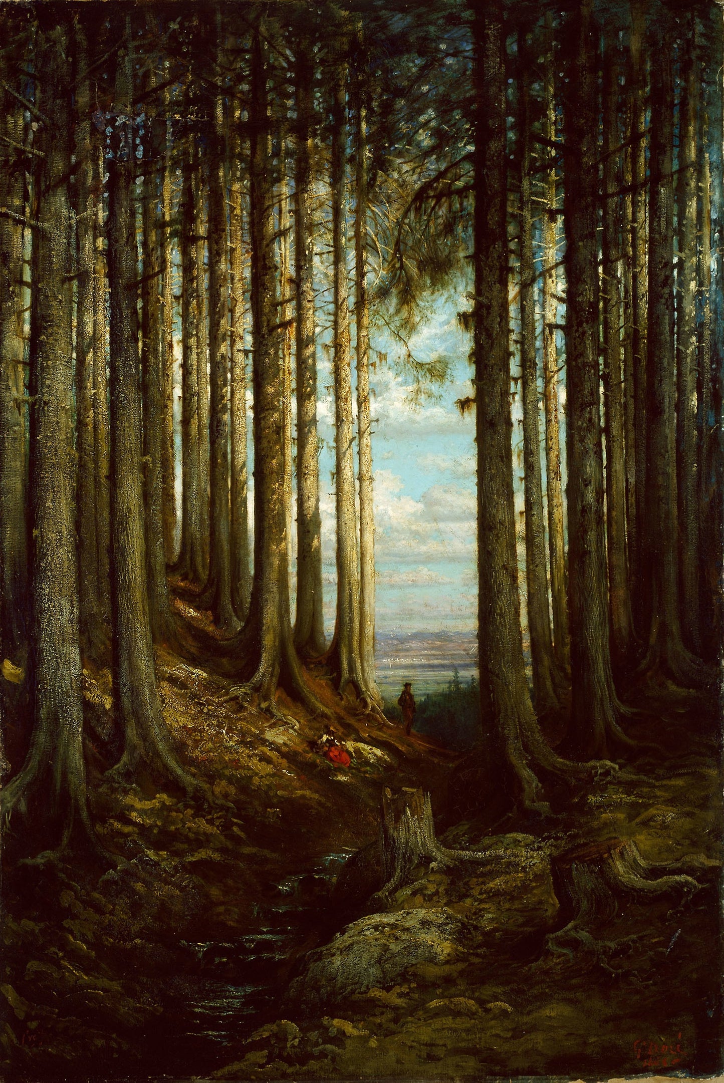 Alpine Scene -  Gustave Doré,  Poster Print Wall Art