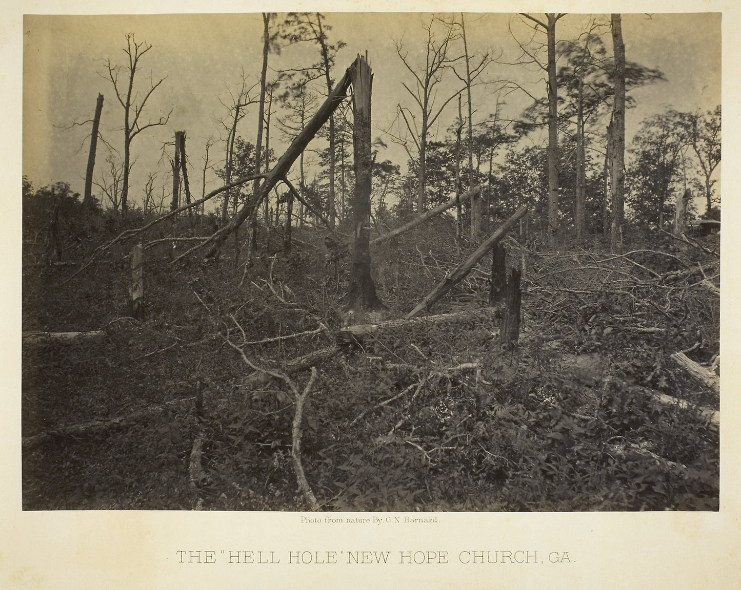 The "Hell Hole," New Hope Church, GA -  George N. Barnard,  Poster Print Wall Art