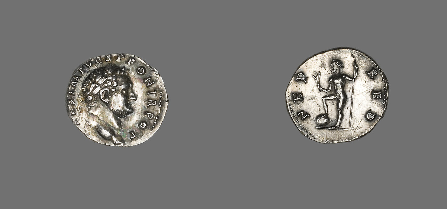 Denarius (Coin) Portraying Emperor Titus -  Roman,  Poster Print Wall Art