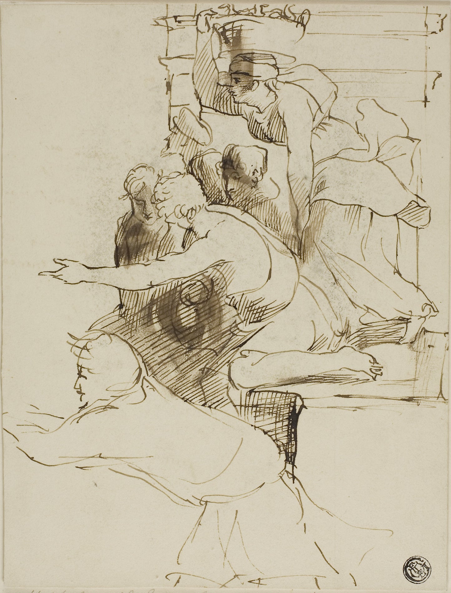 Sketch from the Escurial -  Sir David Wilkie,  Poster Print Wall Art