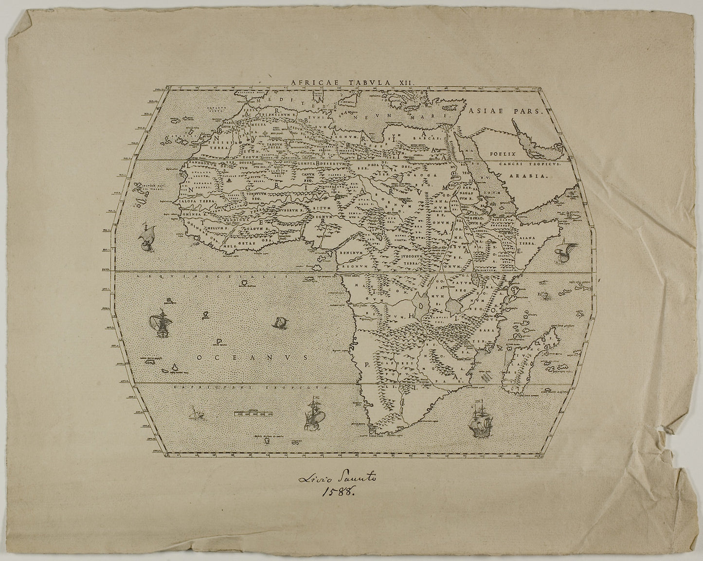 Africae Tabula XII -  Unknown Artist (English, 19th century),  Poster Print Wall Art