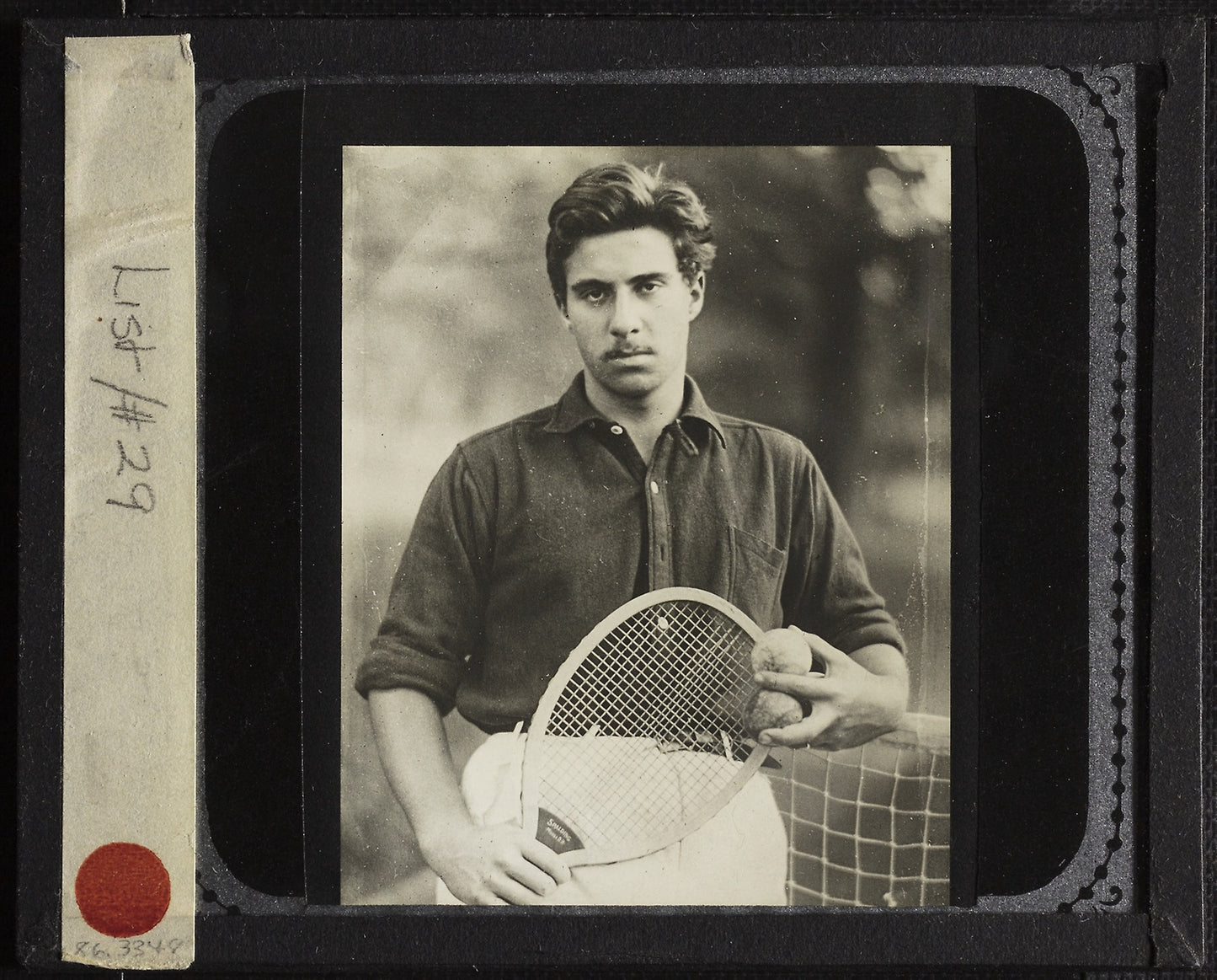 Untitled (Nephew Edward with tennis racquet) -  Alfred Stieglitz,  Poster Print Wall Art