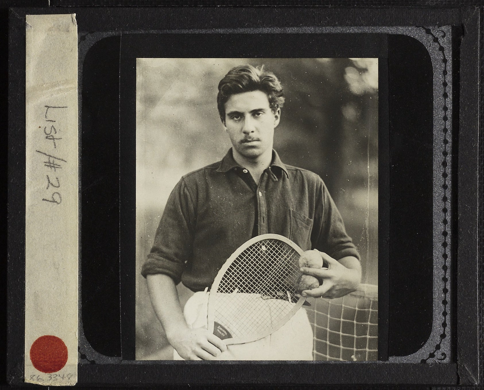 Untitled (Nephew Edward with tennis racquet): Alfred Stieglitz,16x12"(A3) Poster