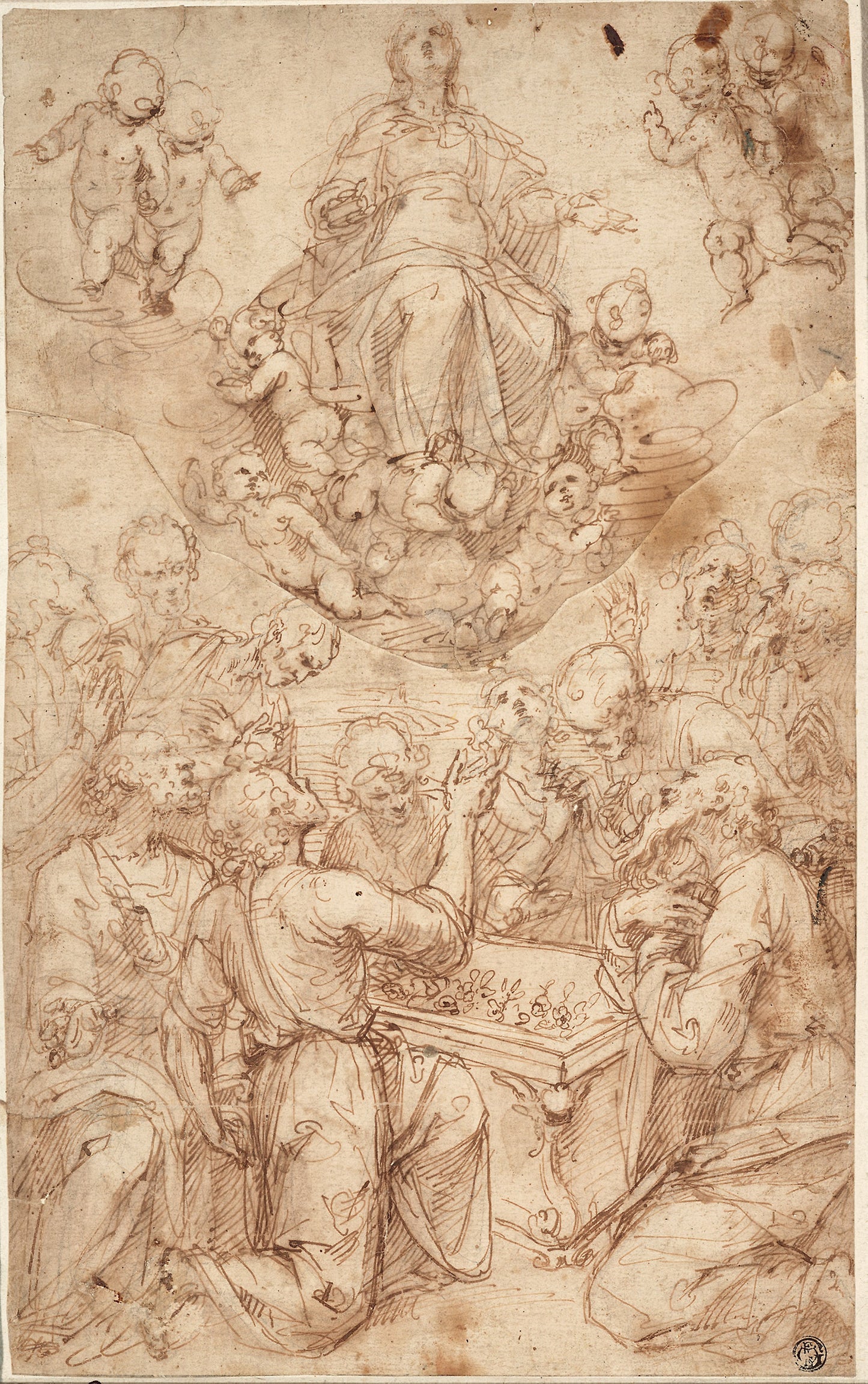 Assumption of the Virgin -  Guglielmo Caccia, called Il Moncalvo,  Poster Print Wall Art