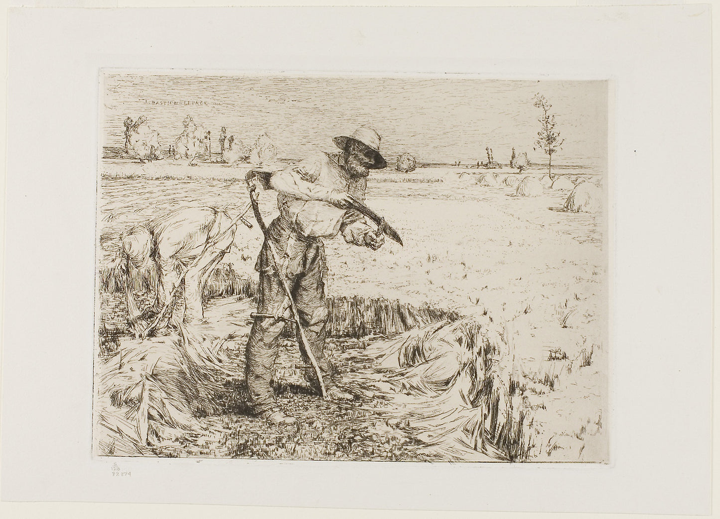 Mower Honing a Scythe -  Jules Bastien-Lepage,  Poster Print Wall Art
