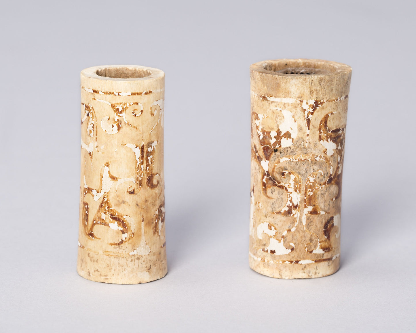 Pair of Tubular Beads -  China,  Poster Print Wall Art