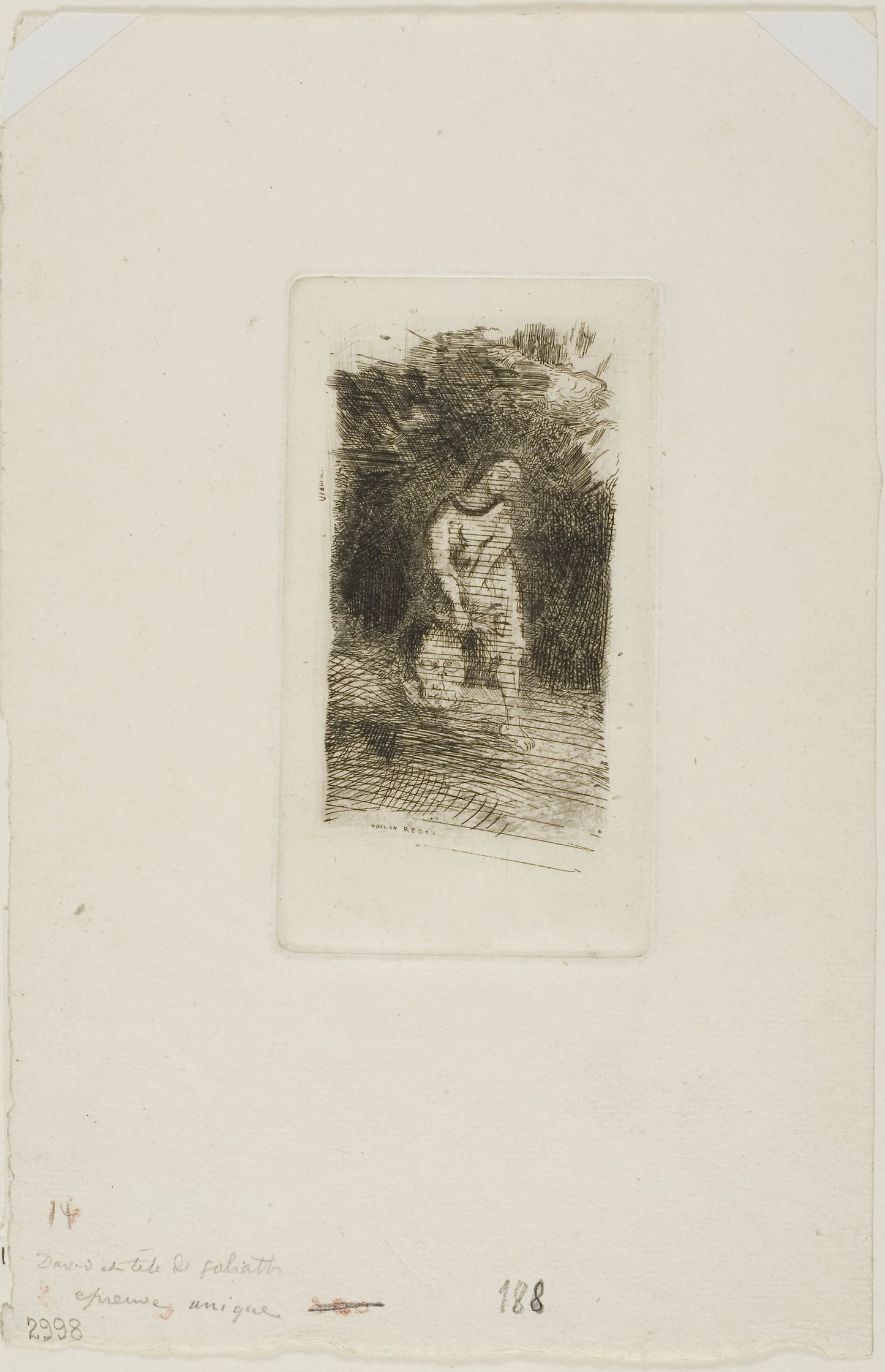 David -  Odilon Redon,  Poster Print Wall Art