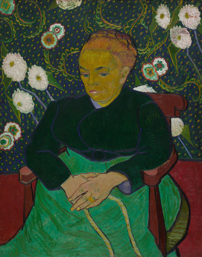 Madame Roulin Rocking the Cradle (La berceuse): Vincent van Gogh,16x12