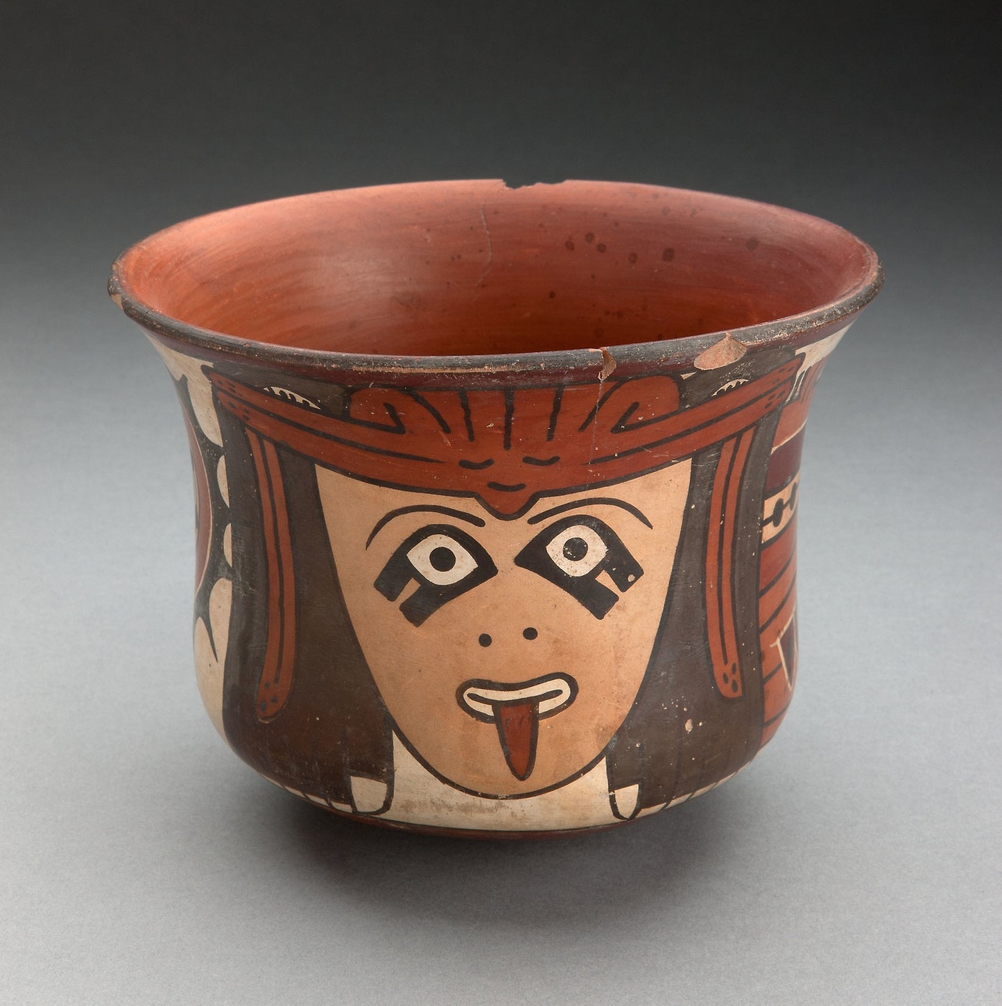 Cup Depicting Costumed Ritual Performer -  Nazca,  Poster Print Wall Art