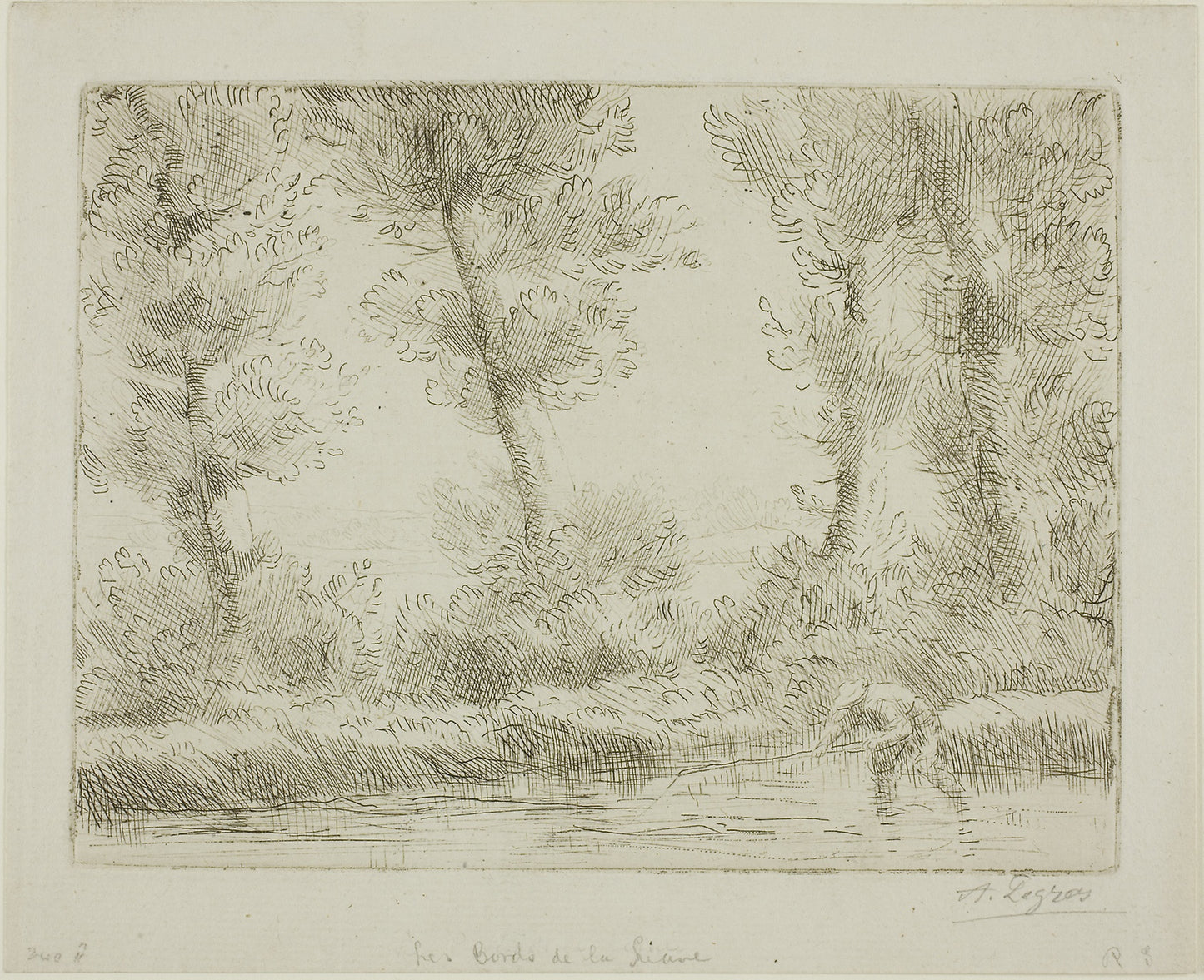 The Banks of the Liane -  Alphonse Legros,  Poster Print Wall Art