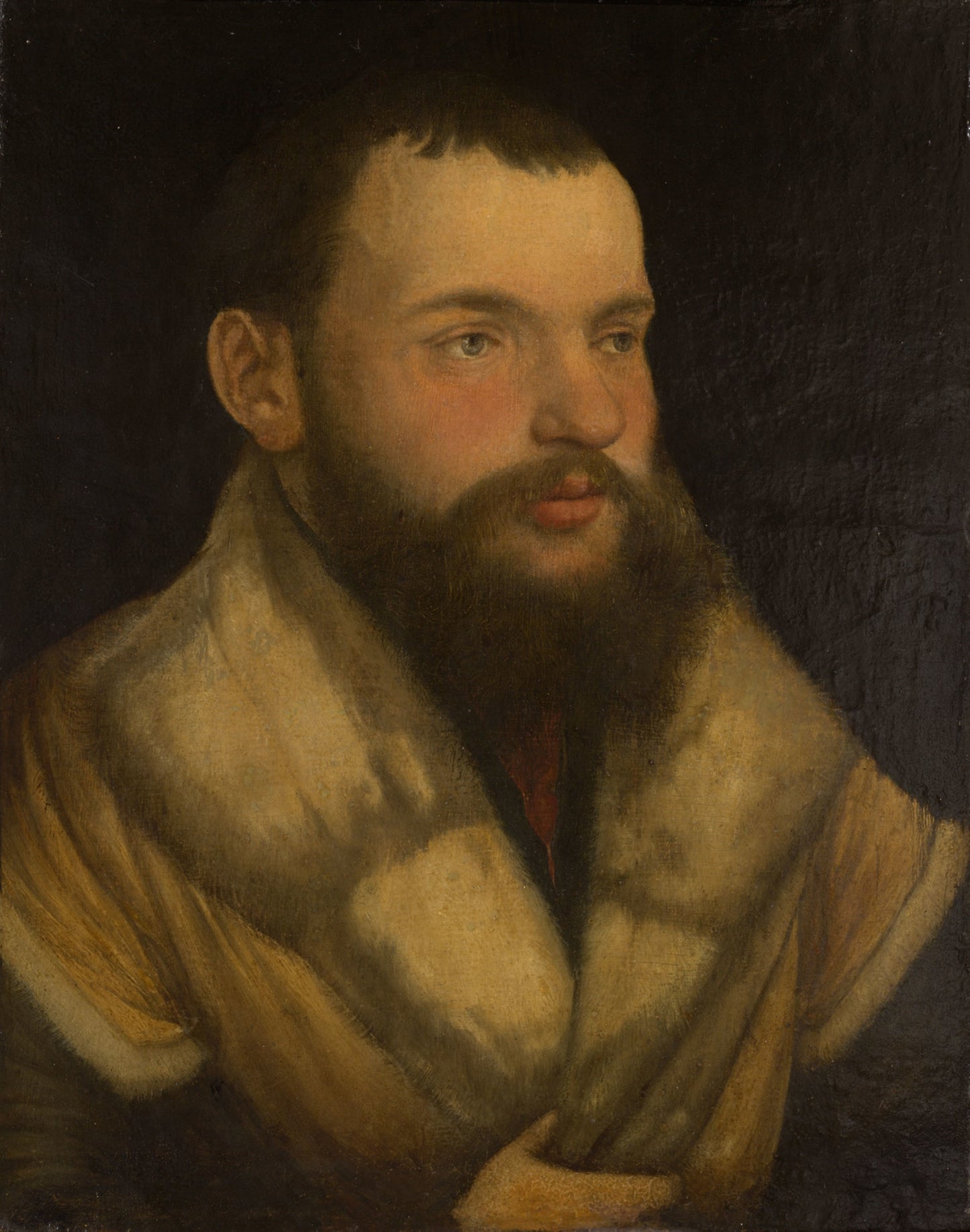 Portrait of a Man -  Martin Schaffner, attributed to,  Poster Print Wall Art