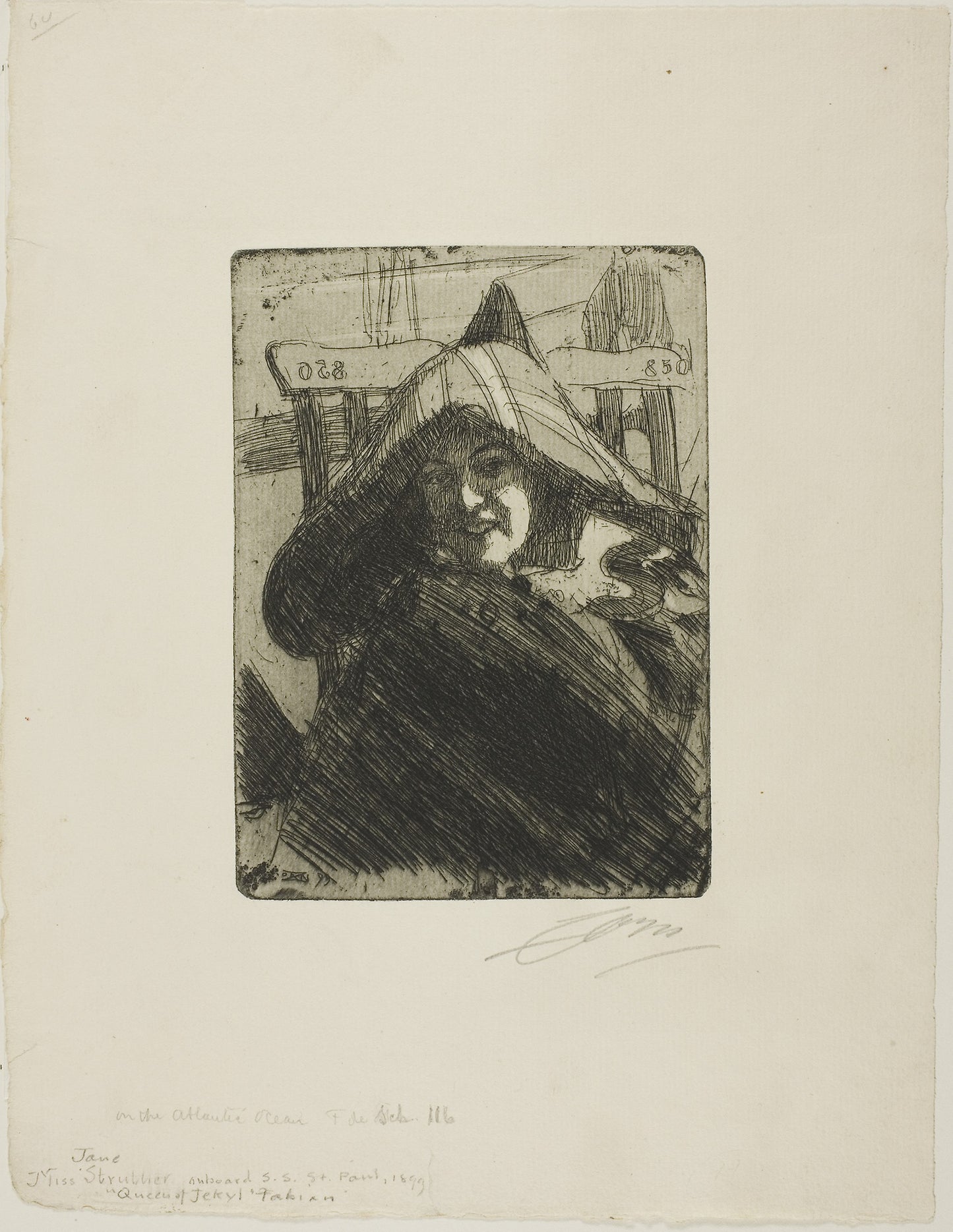 On the Atlantic -  Anders Zorn,  Poster Print Wall Art