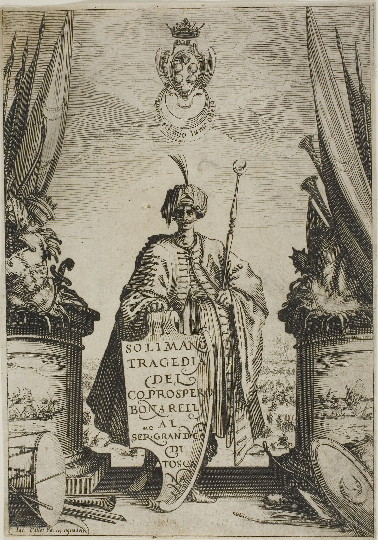 Frontispiece, from Solimano -  Jacques Callot,  Poster Print Wall Art
