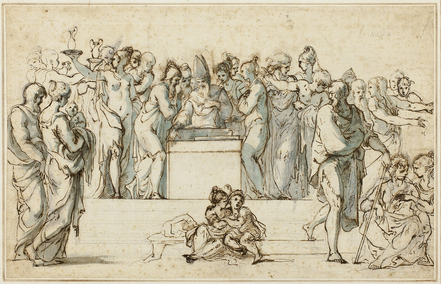 Marriage of the Virgin -  Follower of Parmigianino,  Poster Print Wall Art