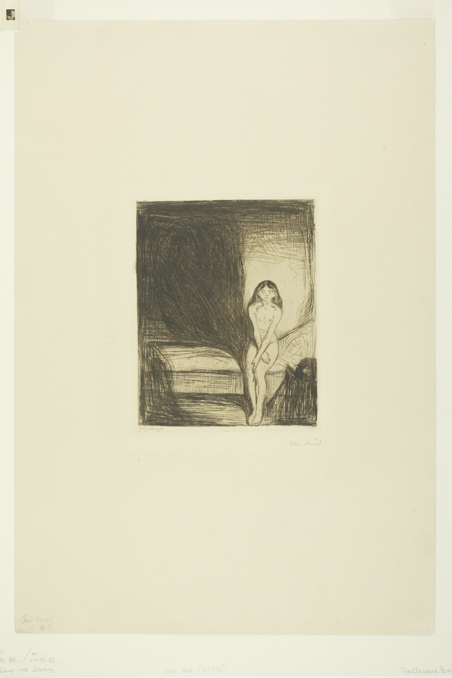 Puberty: Edvard Munch (Norwegian, 1863-1944),16x12"(A3) Poster
