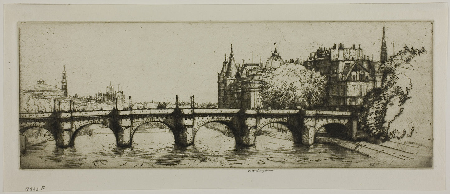 Le Pont Neuf, Paris -  Donald Shaw MacLaughlan,  Poster Print Wall Art