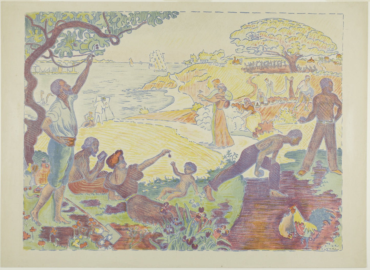 In Times of Harmony -  Paul Signac (French, 1863-1935),  Poster Print Wall Art
