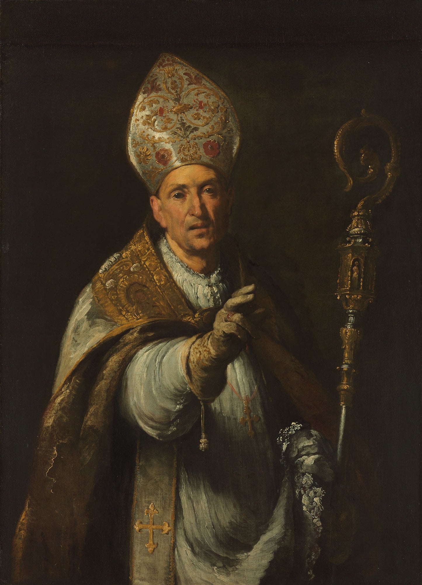 St. Gerardo Sagredo, Bishop of Csanád -  Bernardo Strozzi,  Poster Print Wall Art
