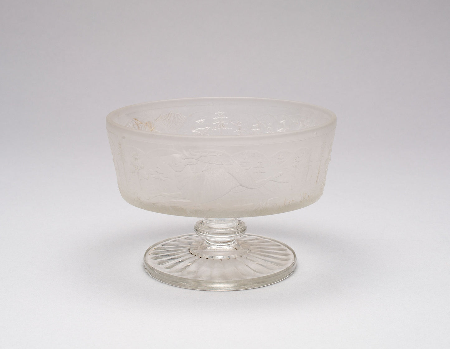 Westward-Ho!/Pioneer pattern footed dish: Gillinder and Sons, 1861–c. 1930, Poster Print Wall Art