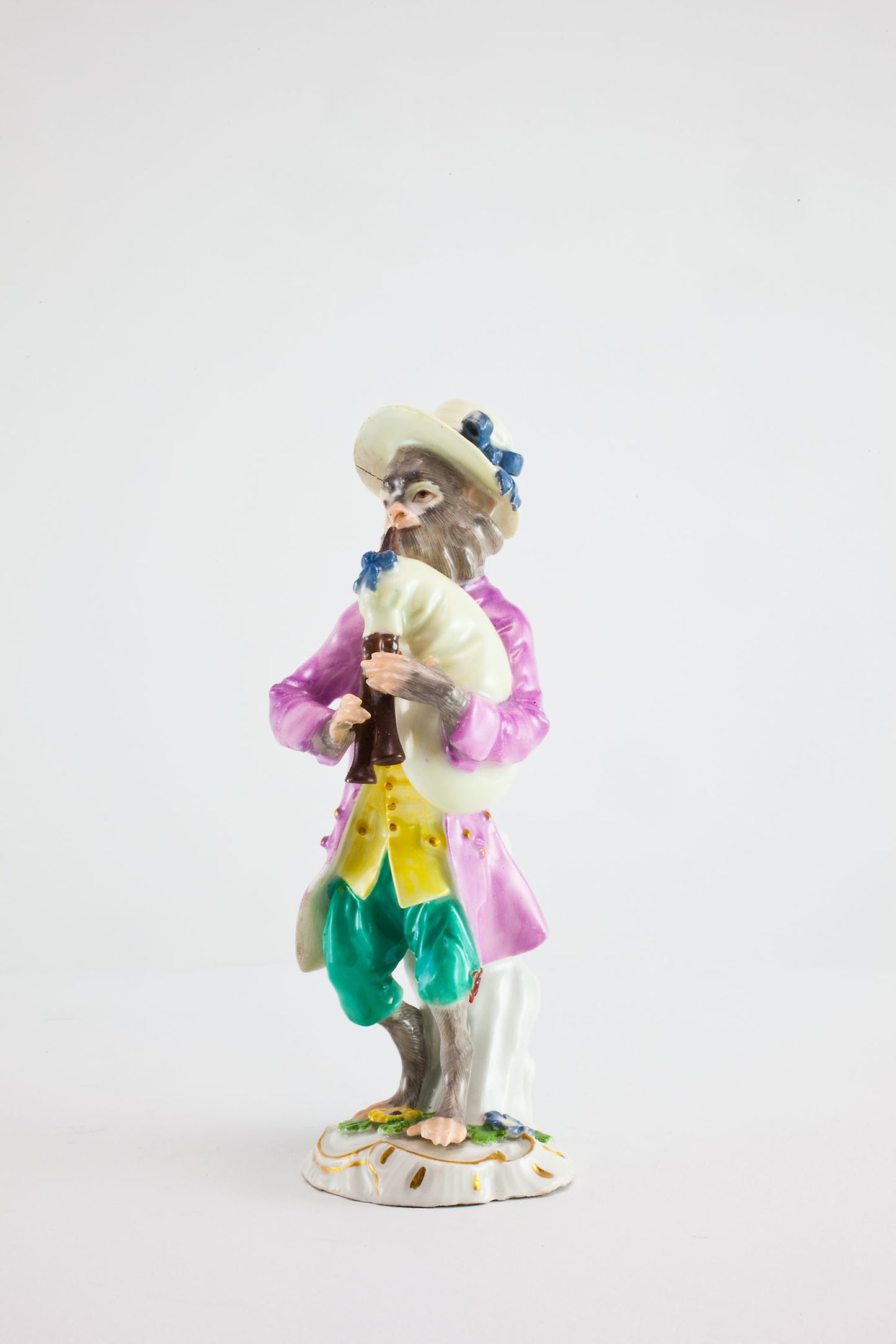 Bagpiper for the Monkey Band -  Meissen Porcelain Manufactory,  Poster Print Wall Art