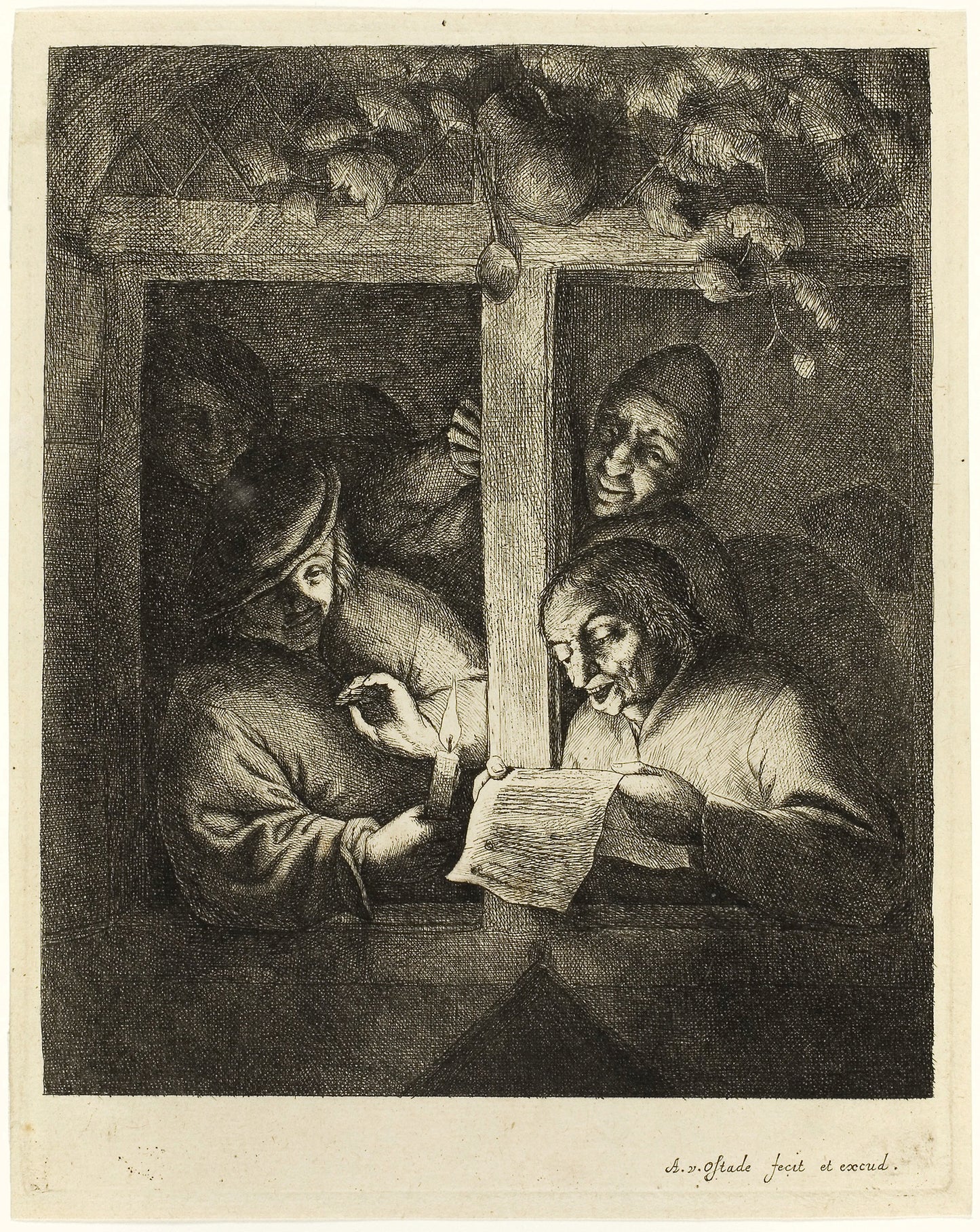 The Singers: Adriaen van Ostade, Poster Print Wall Art