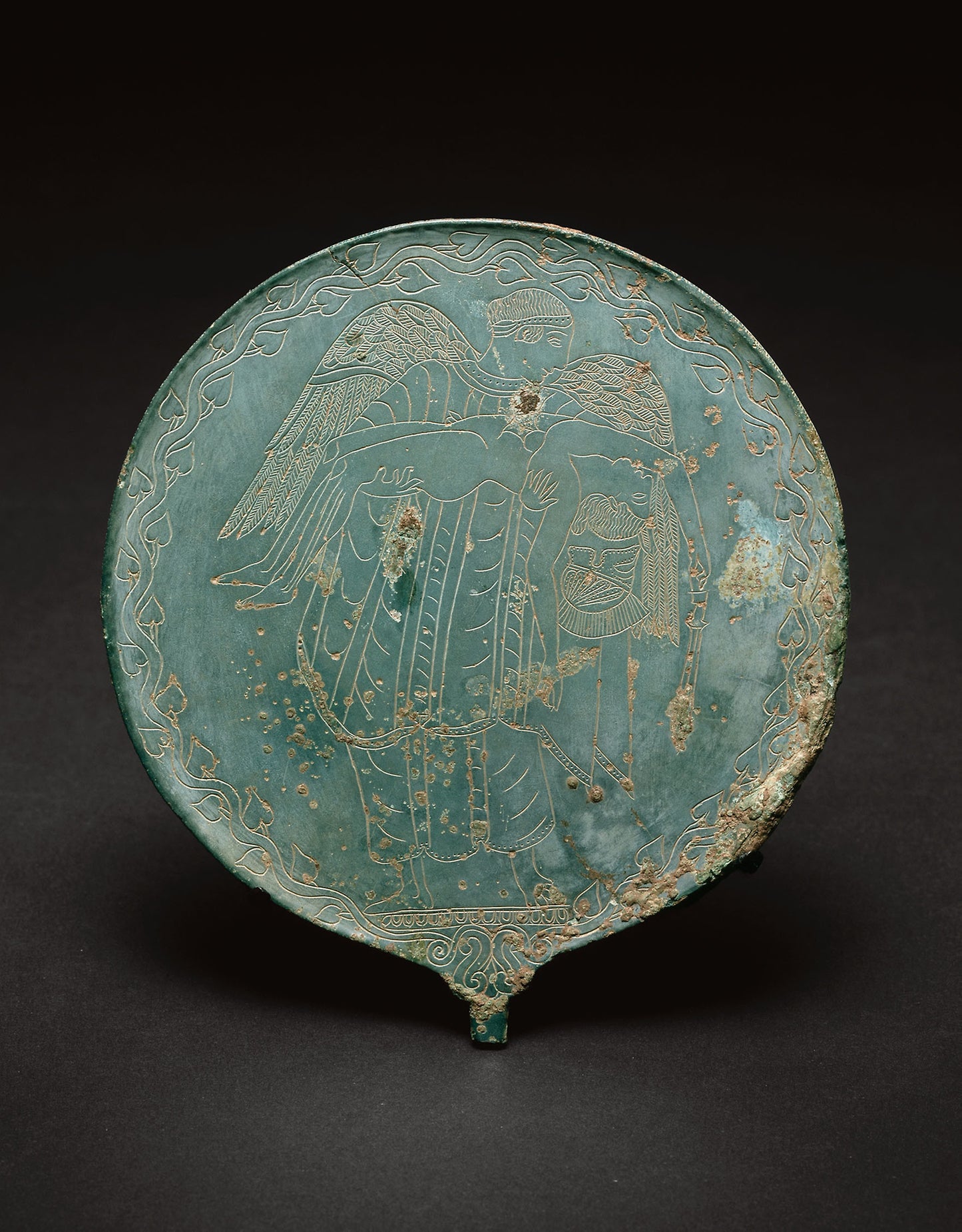 Hand Mirror -  Etruscan; probably Vulci,  Poster Print Wall Art