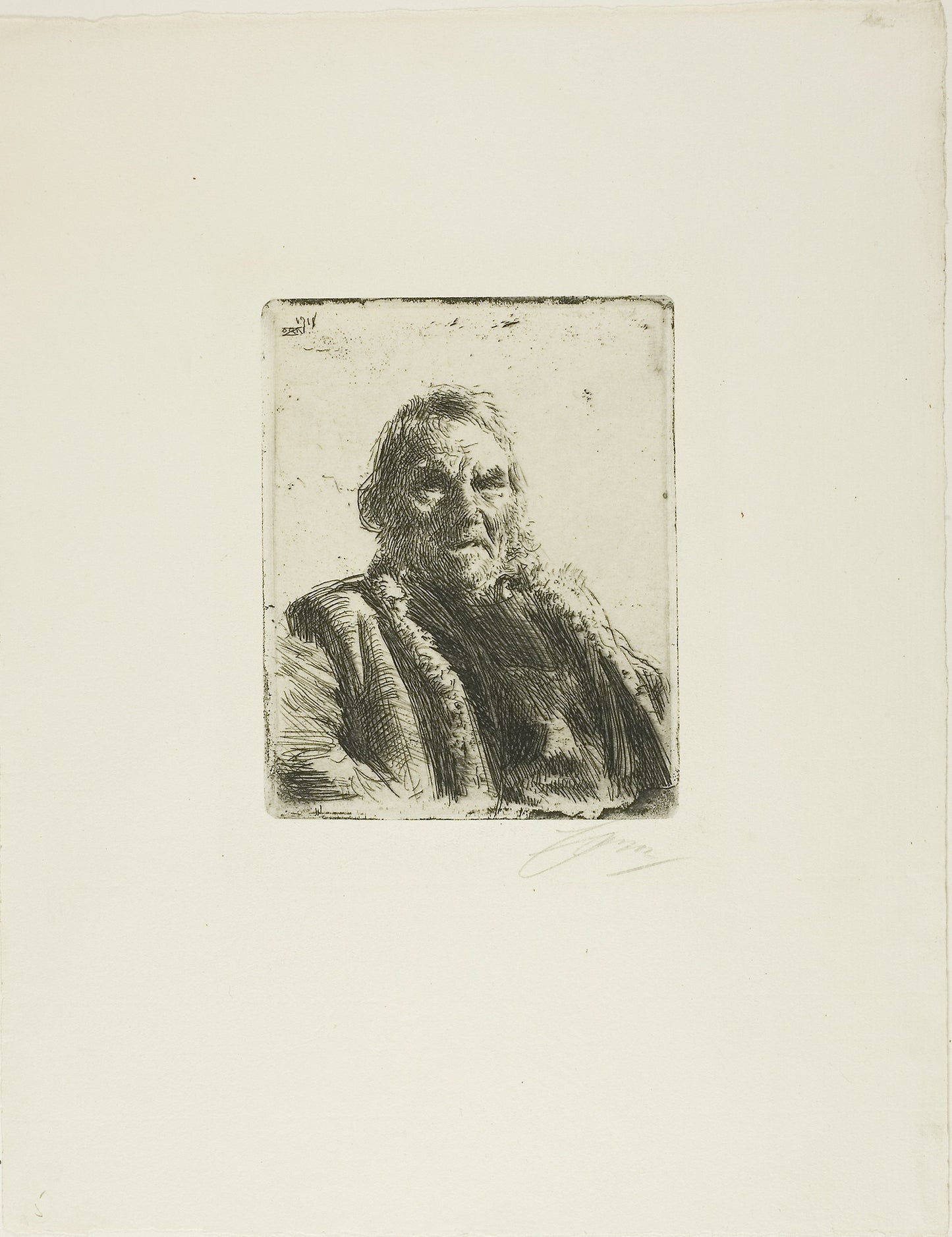 Old Soldier ("Prinsen") -  Anders Zorn,  Poster Print Wall Art
